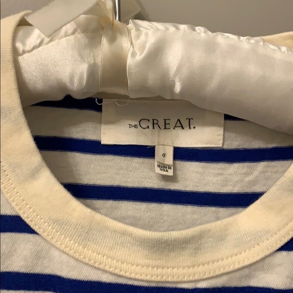 The Great blue and cream stripe tank - Picture 2 of 3